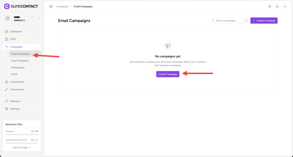 Email Campaigns in Surecontact annotation on 2025 12 29 at 17 30 30