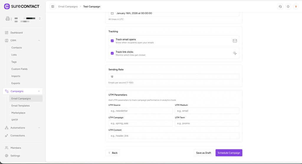 Email Campaigns in Surecontact annotation on 2025 12 29 at 19 56 37