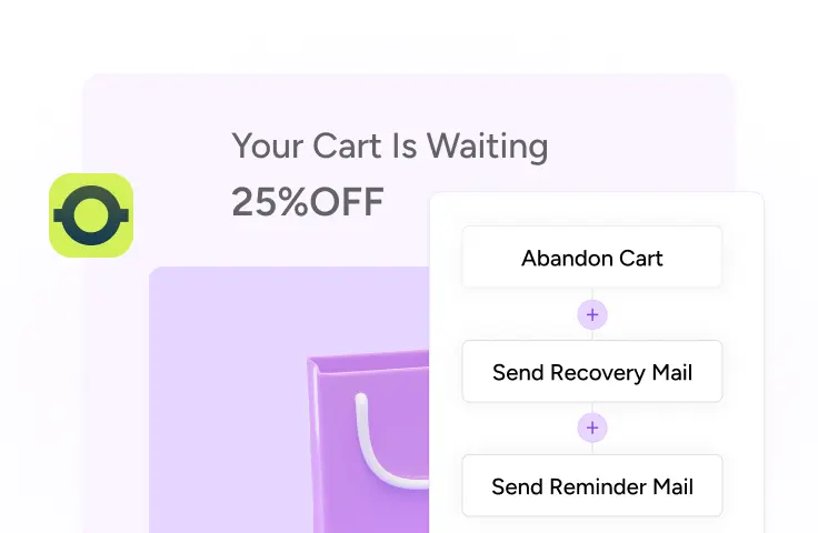 Homepage email campaigns sit beside your automations visual