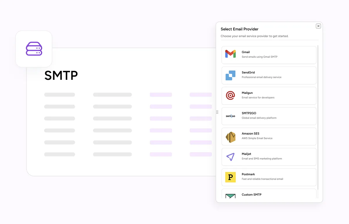 Homepage unlimited smtp visual