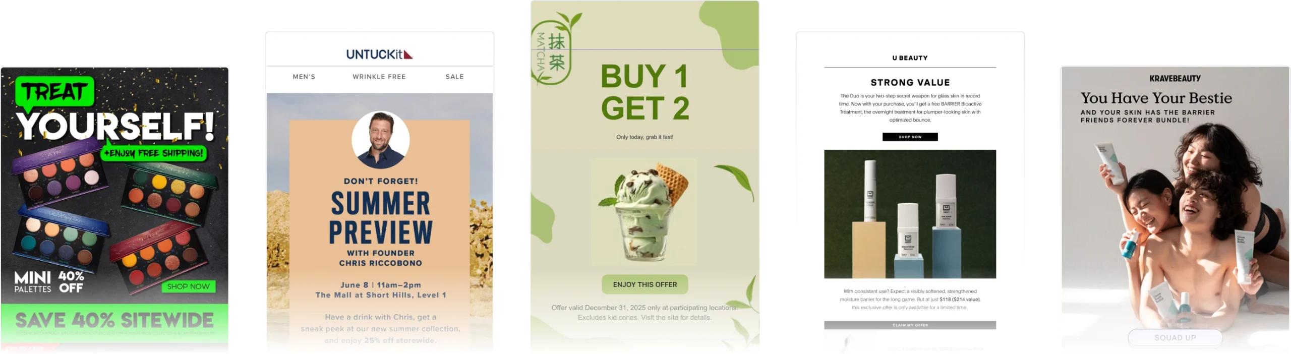 Homepage ready made templates preview