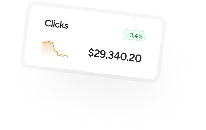 Homepage clicks widget
