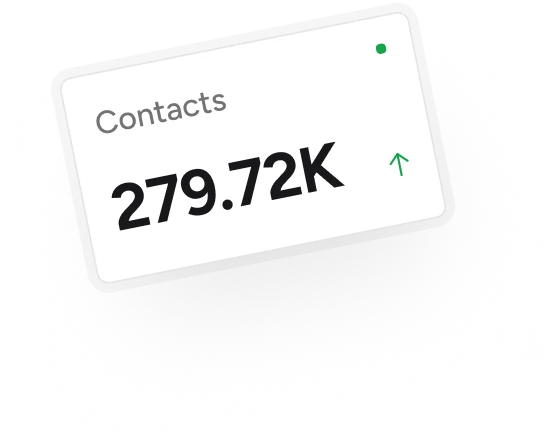 Homepage contacts floating widget
