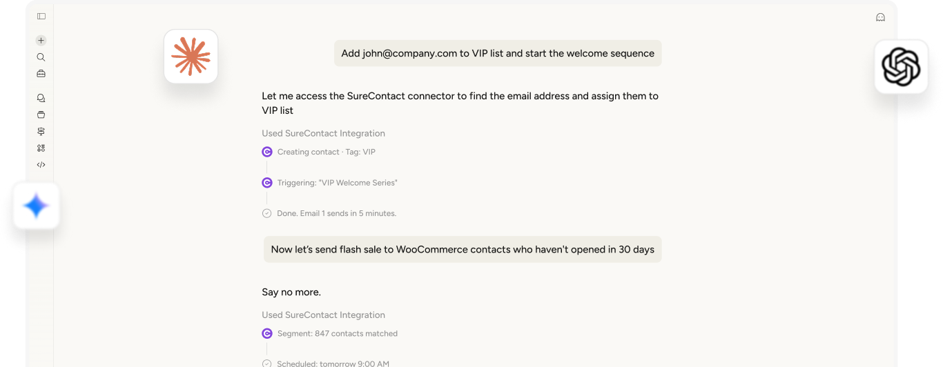 surecontact with claude
