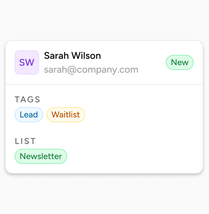 Native Forms contacts to crm