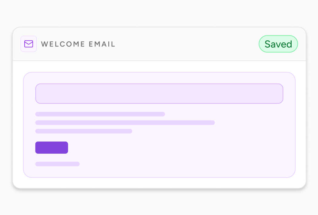 Email Builder design once