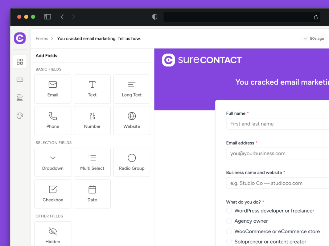 Native Forms hero shot forms