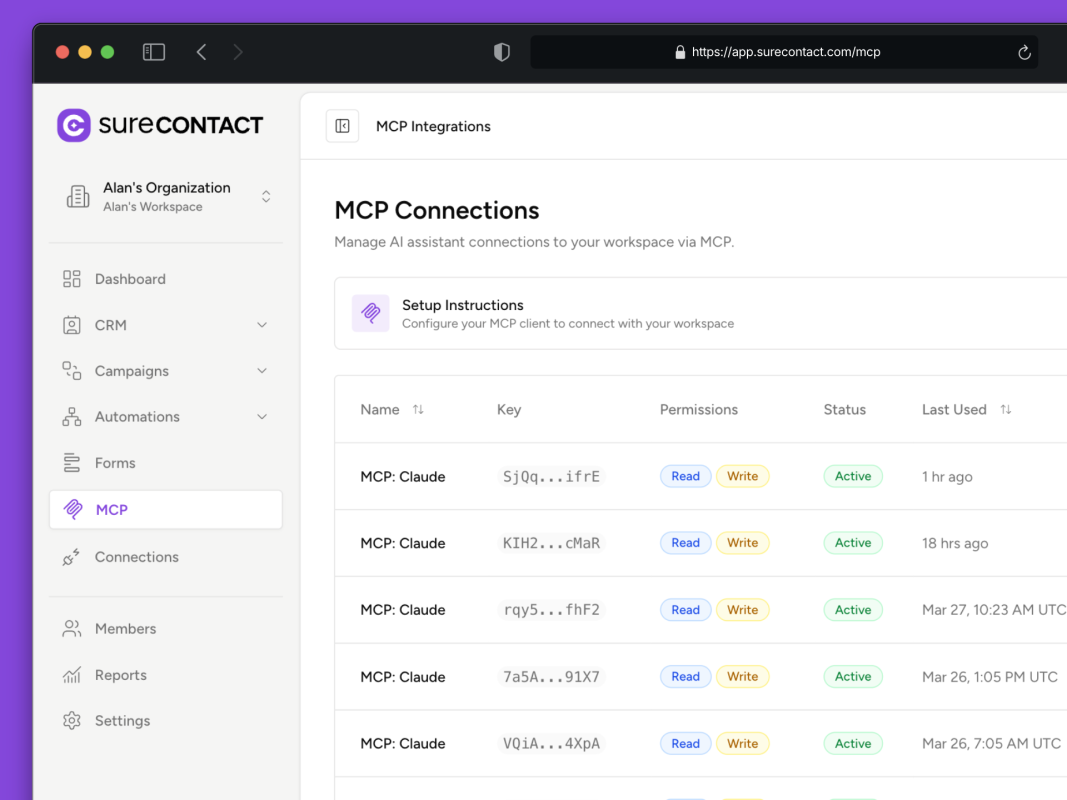 AI Email Marketing hero shot mcp