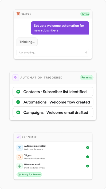 AI Email Marketing mcp in practice mobile
