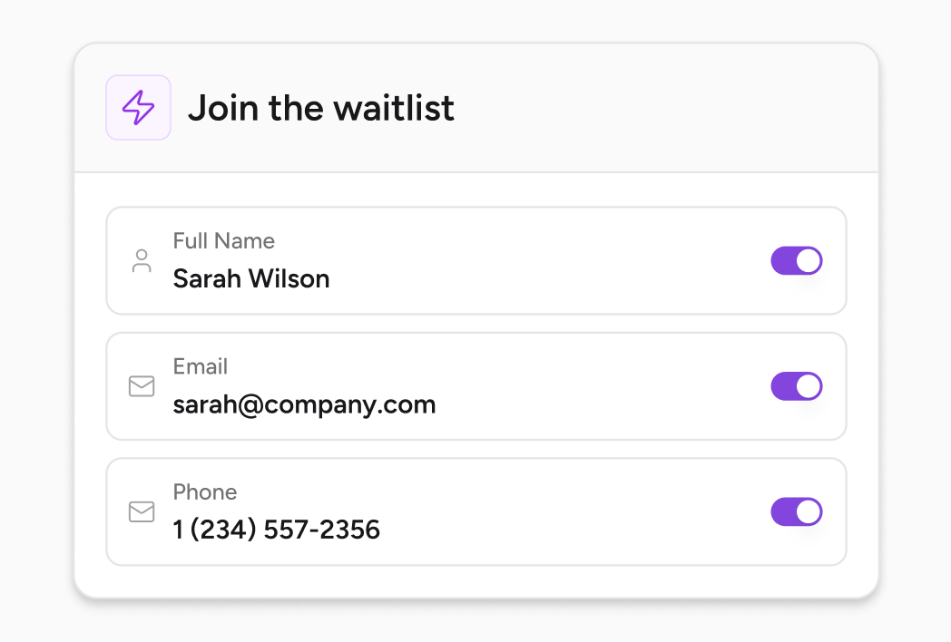Native Forms match site