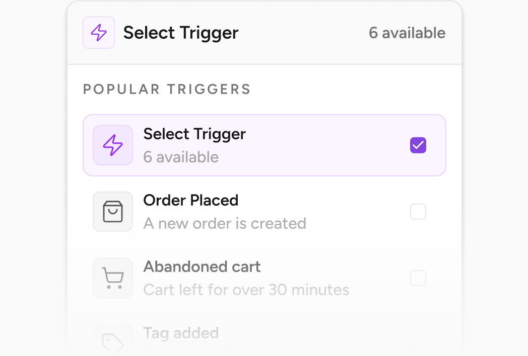select trigger