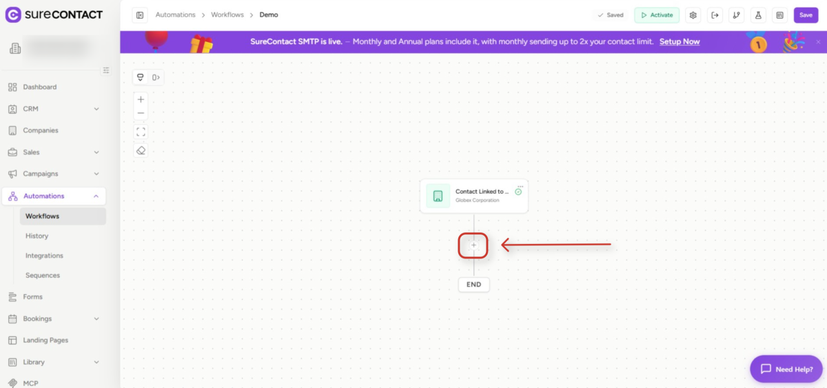 surecontact workflow automation interface
