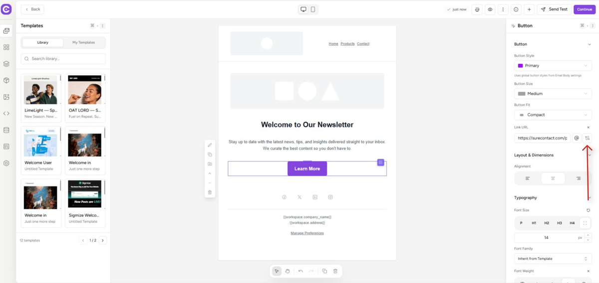 email newsletter design interface (1)